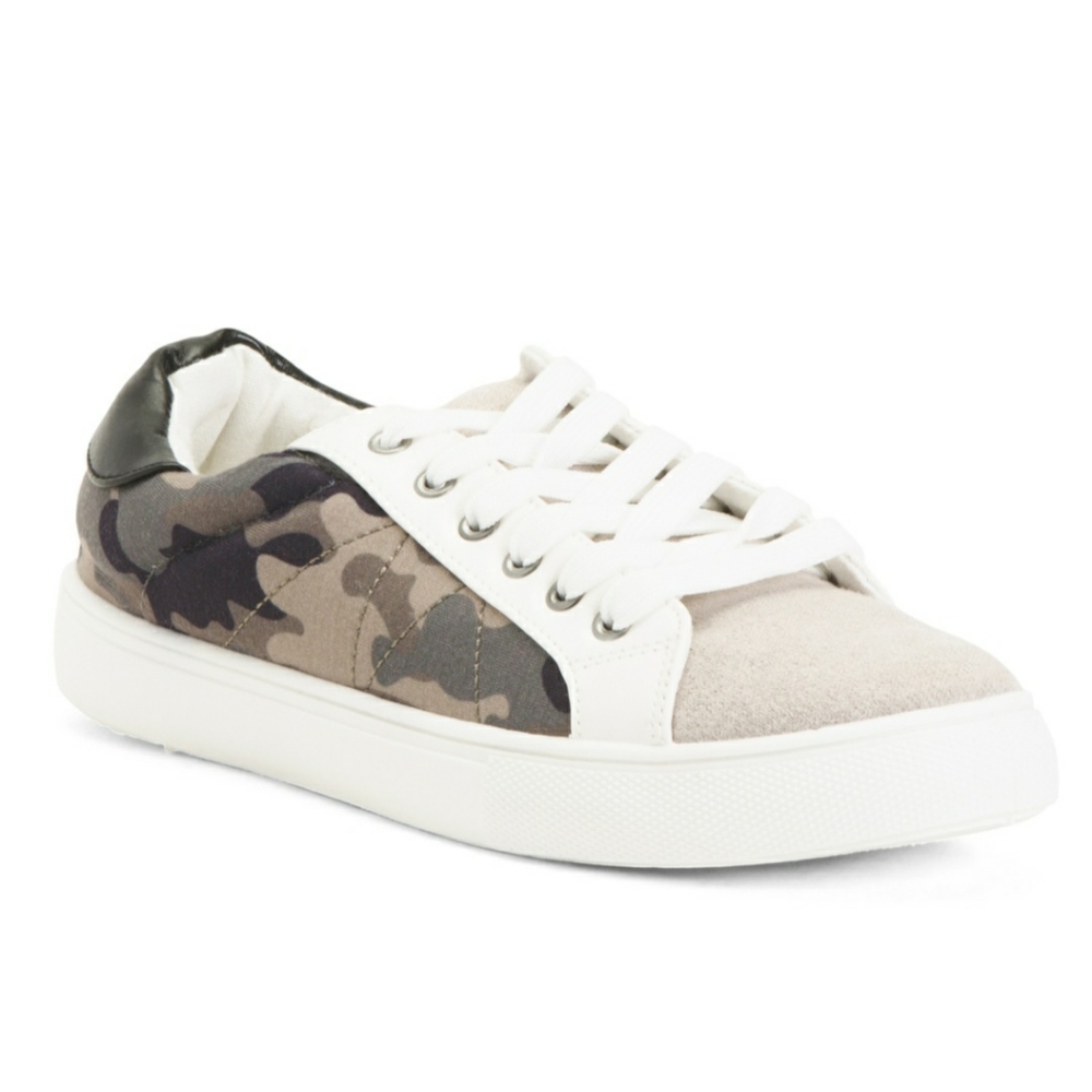 Lust for Life  Fashion Sneakers Camo Lace Leather
